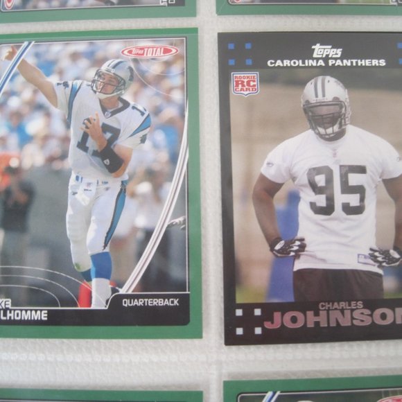 Lot of 8 Carolina Panthers NFL Player Cards - Picture 7 of 12